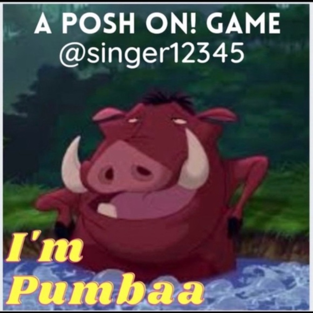 I’m Pumba!!!